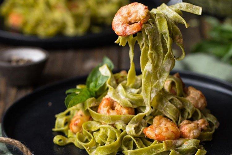 Паста с морепродуктами и цуккини - рецепты