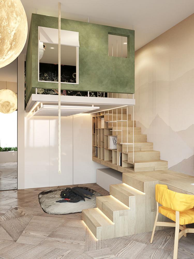 Пентхаус в ЖК «Садовые Кварталы» - дизайн интерьера