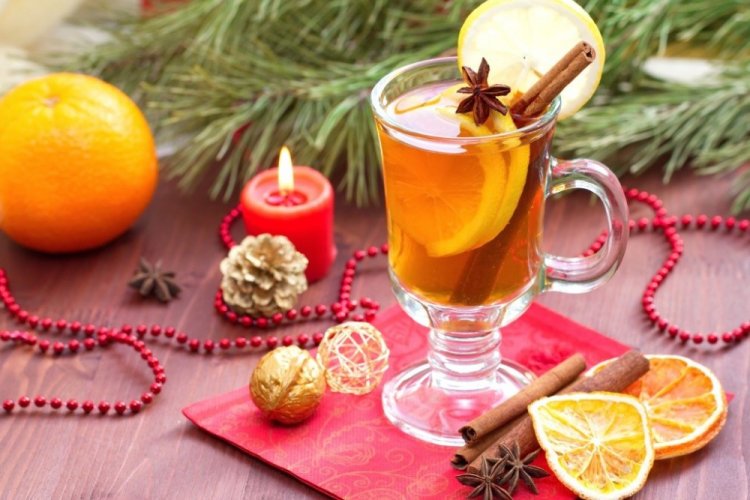 Белый глинтвейн с ананасом