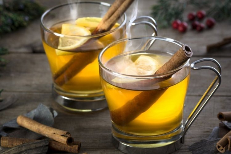 Белый глинтвейн с ромом