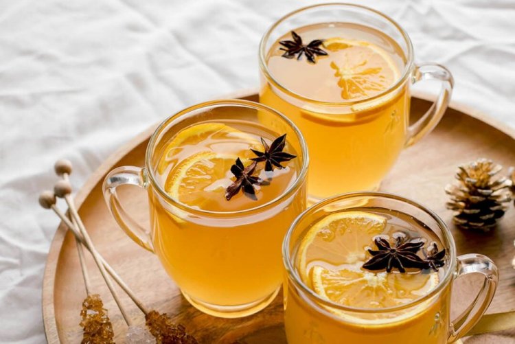 Белый глинтвейн с мандаринами