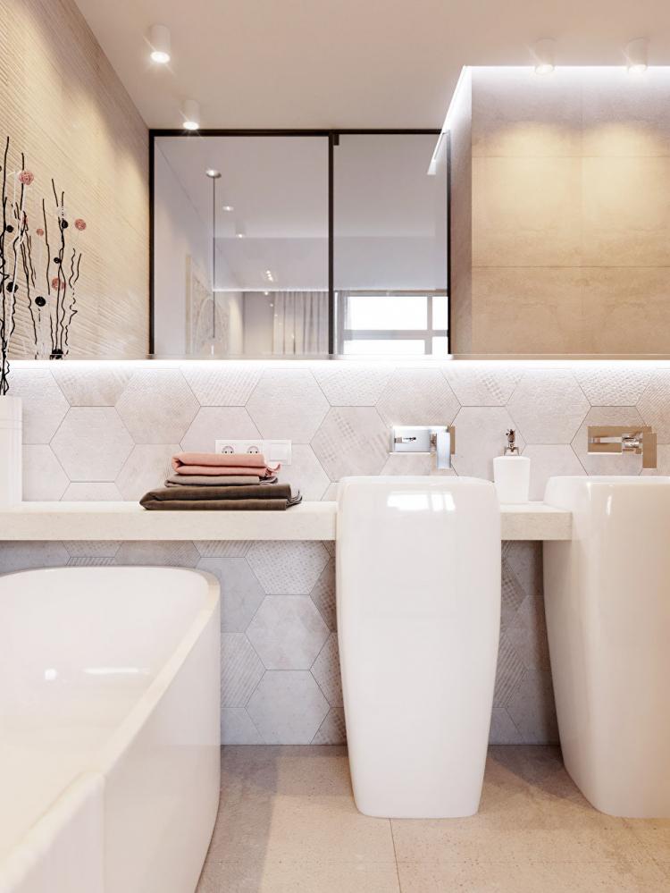 Pink & White: Квартира в скандинавском стиле - дизайн интерьера