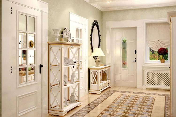 Плитка для пола в прихожей в стиле прованс
