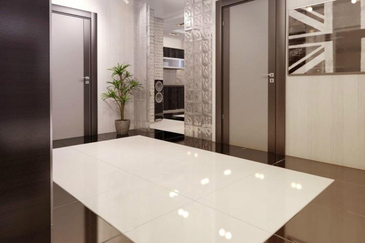 Плитка для пола в прихожей в стиле минимализм