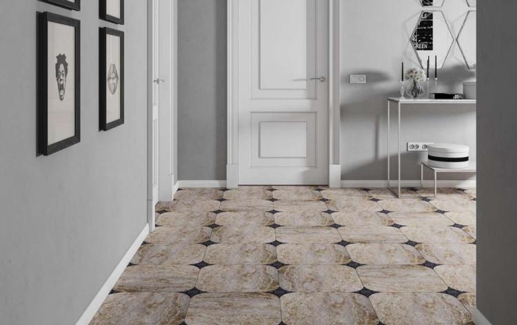 Плитка для пола в прихожей - фото
