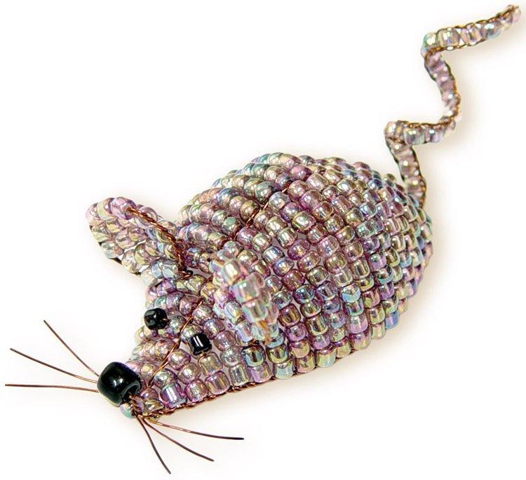 Новогодняя крыса из бисера - Подарки на Новый год 2020 своими руками
