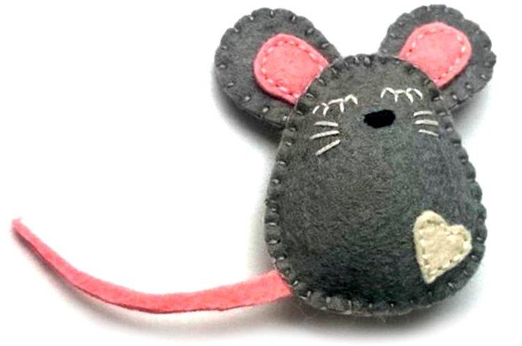 Новогодняя крыса из фетра - Подарки на Новый год 2020 своими руками