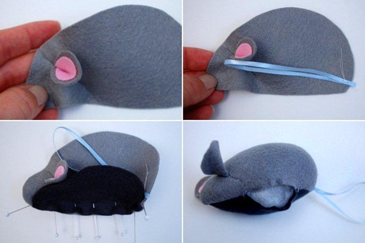 Новогодняя крыса из фетра - Подарки на Новый год 2020 своими руками