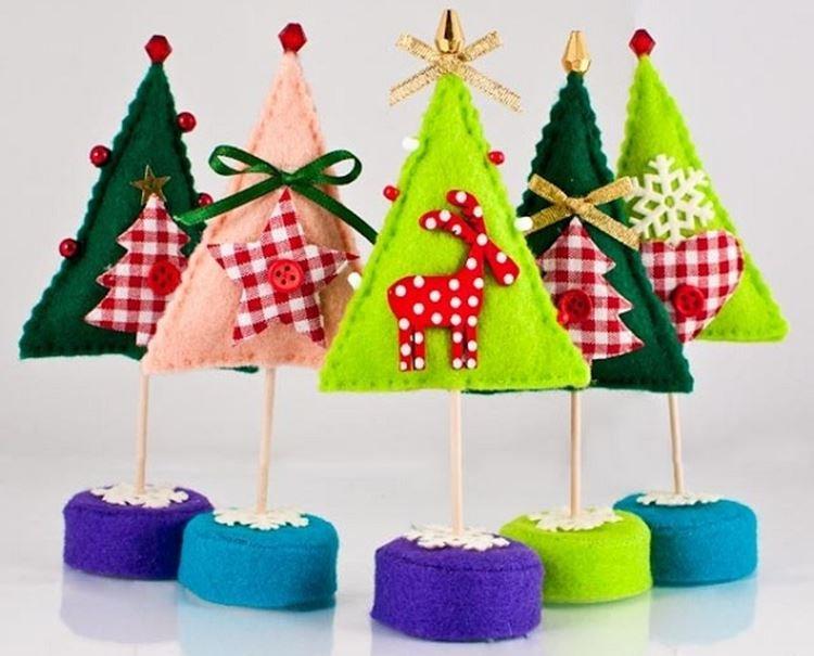 Фетровые фигурки - Подарок маме на Новый год своими руками