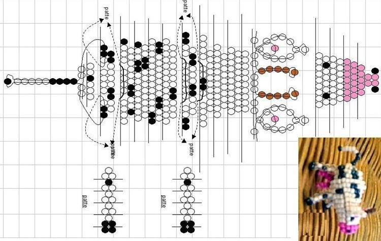Бычок из бисера - поделки на Новый год для детей