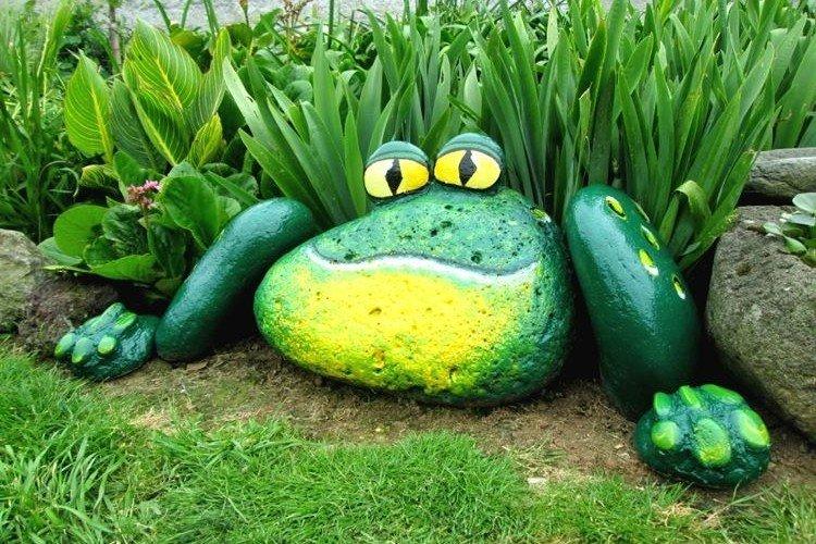 Фигурки из камней - Поделки для дачи и сада своими руками