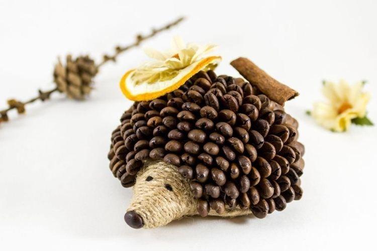 Детские поделки из кофейных зерен своими руками