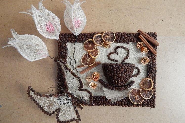 Поделки из кофейных зерен своими руками - фото и идеи