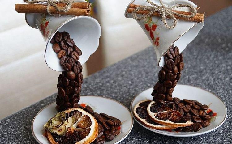 Поделки из кофейных зерен своими руками - фото и идеи