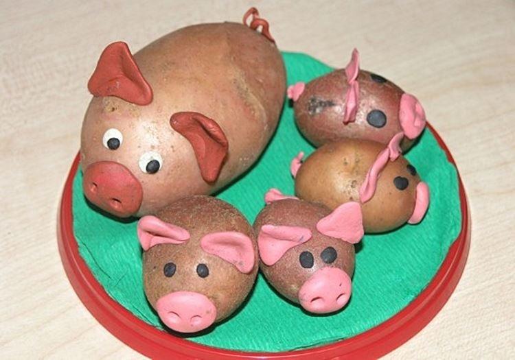 Поделки из овощей для детского сада - фото и идеи