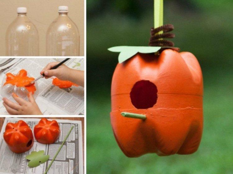 Кормушки для птиц - Поделки из пластиковых бутылок своими руками