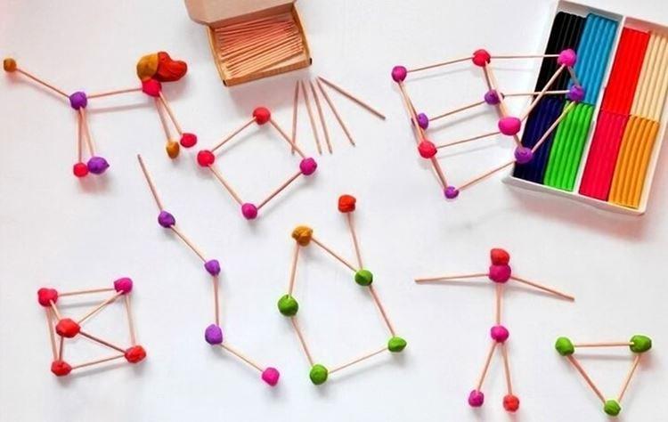 Поделки из спичек и пластилина для детей