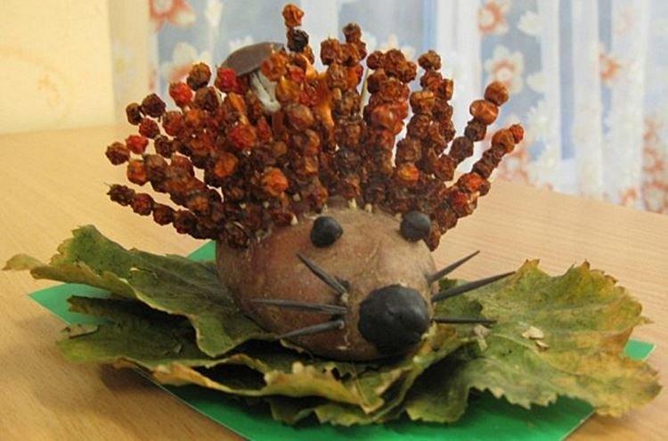 Поделки из природного материала для детского сада - фото и идеи