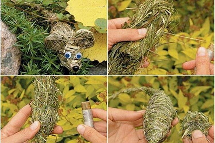 Поделки из соломы - Поделки из природного материала для начальной школы