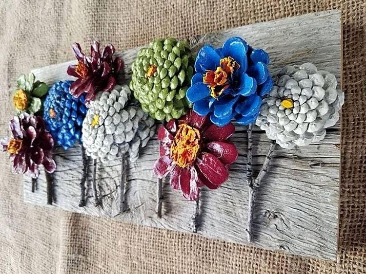 Поделки из шишек для детей - фото и идеи