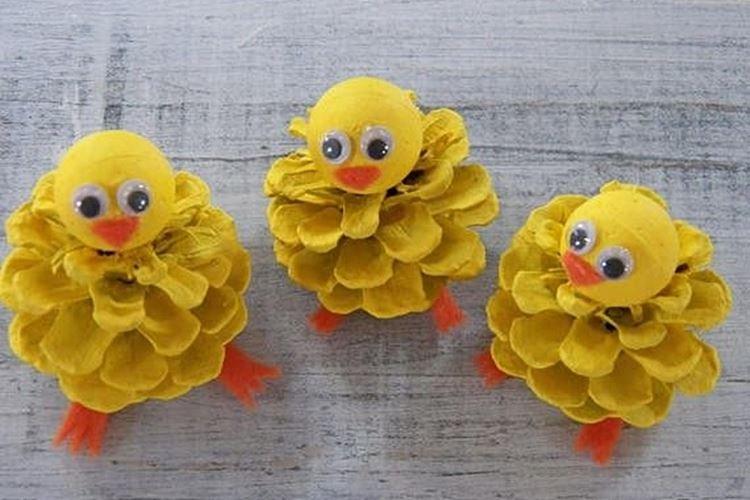 Поделки из шишек для детей - фото и идеи