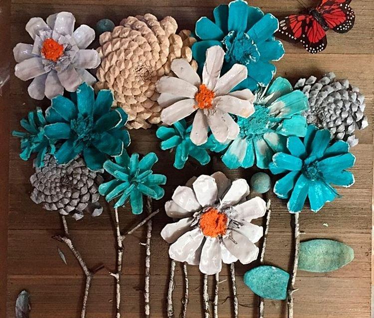 Поделки из шишек для детей - фото и идеи