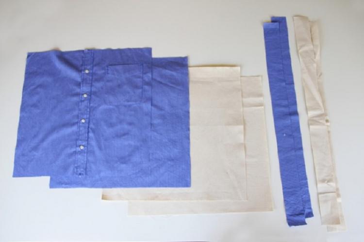 Сумка из рубашки - Поделки из старых вещей своими руками