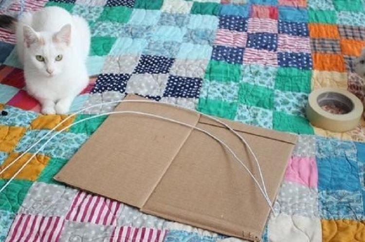 Домик для кошки из старых футболок - Поделки из старых вещей своими руками