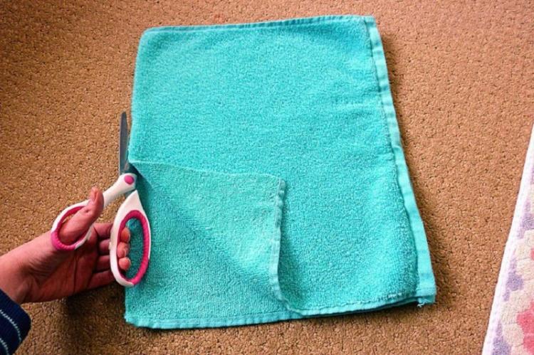 Напольный коврик из старых полотенец - Поделки из старых вещей своими руками