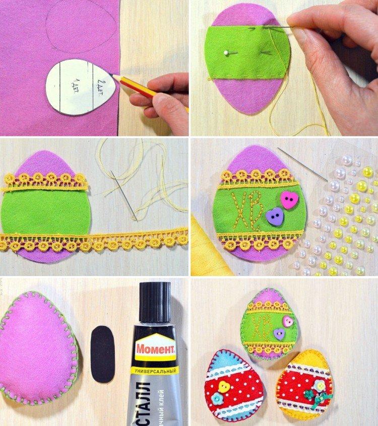 Украшения из фетра - Поделки к Пасхе своими руками