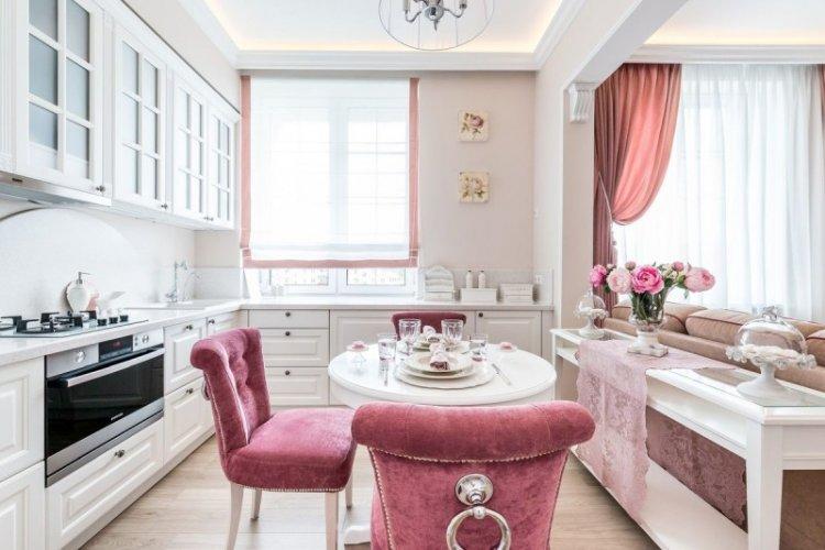 Потолок из гипсокартона в маленькой кухне