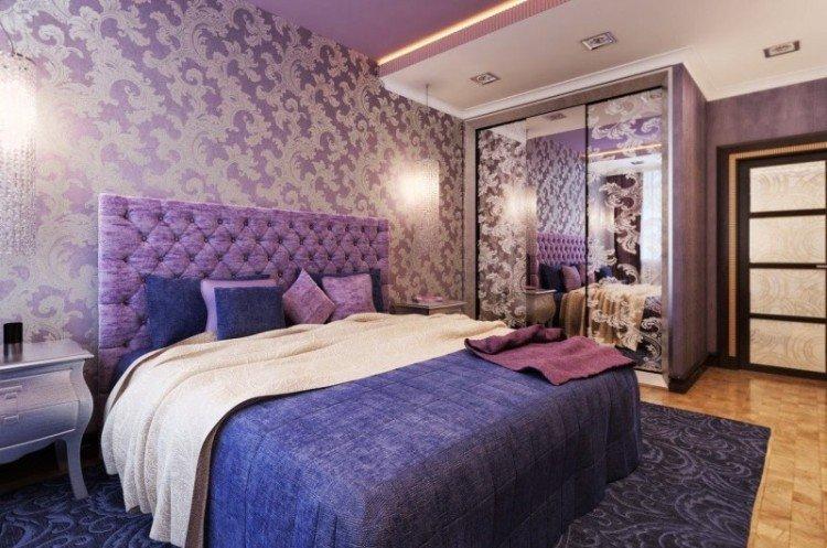 Потолки из гипсокартона с подсветкой в спальне