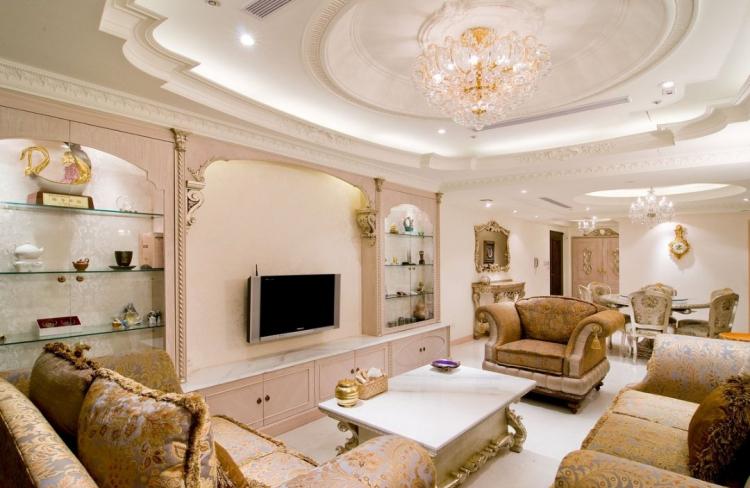 Дизайн потолков из гипсокартона - фото