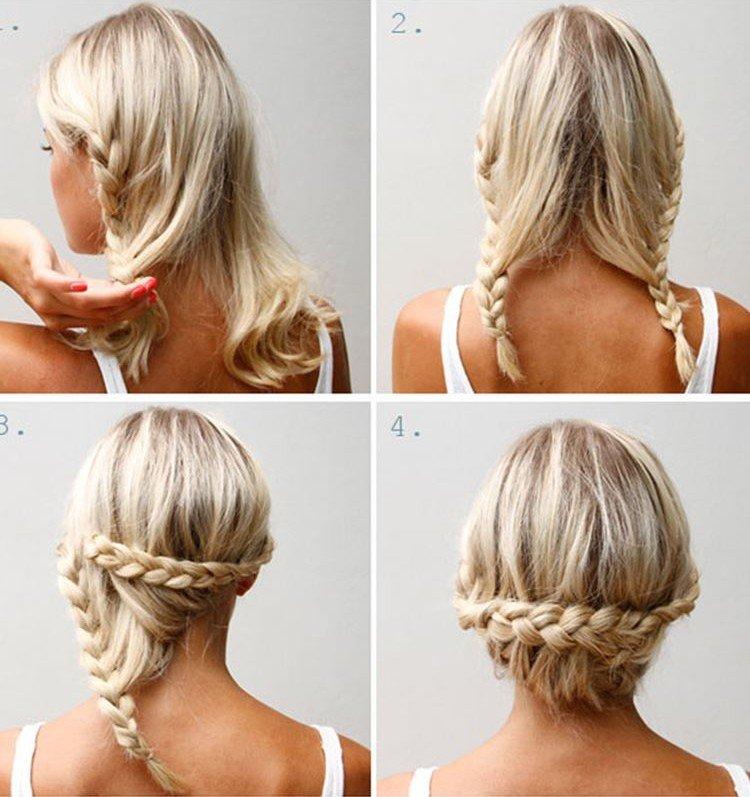 Крылья бабочки - Прически на Новый год 2021 на средние волосы