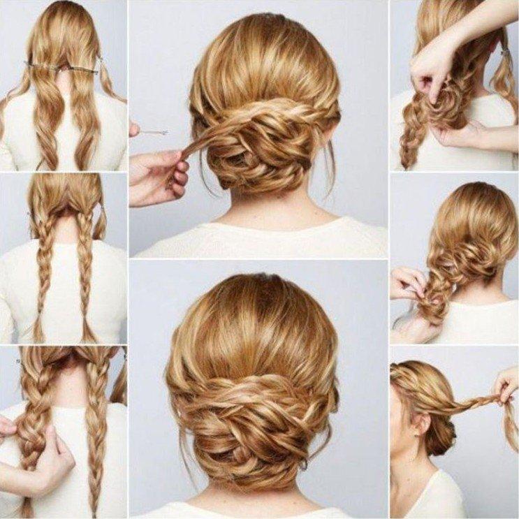 Из косы в косу - Прически на Новый год 2021 на длинные волосы