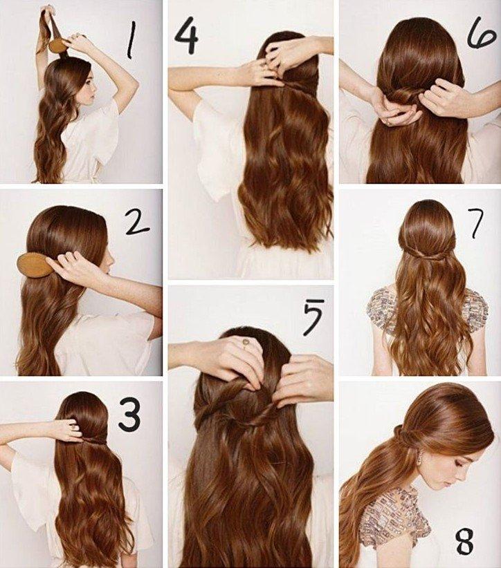 Новогодняя мальвинка - Прически на Новый год 2021 на длинные волосы