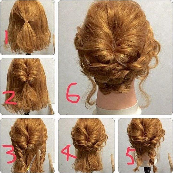 Романтичные косички - Прически на Новый год 2021 на короткие волосы