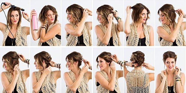 Локоны назад - Прически на Новый год 2021 на короткие волосы