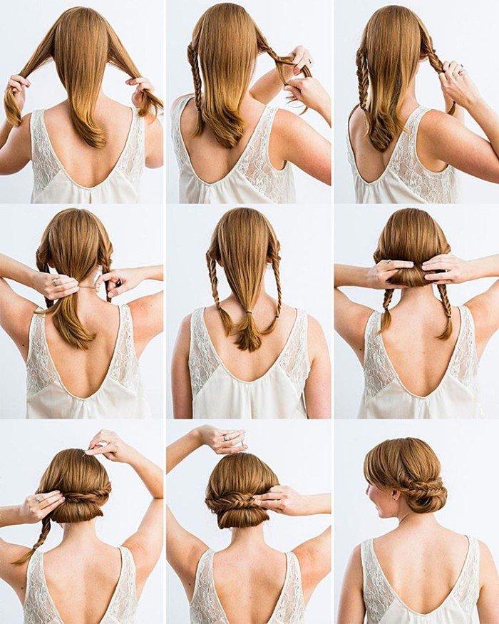 Романтичная новогодняя прическа - Прически на Новый год 2021 на средние волосы