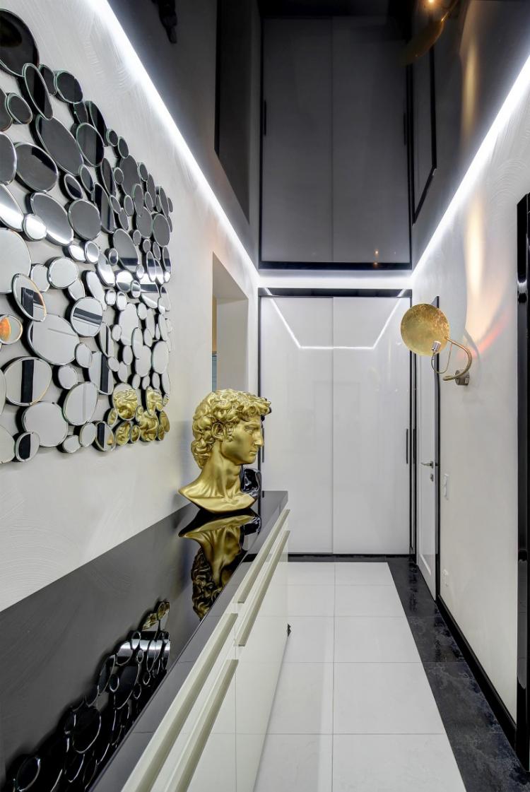 Дизайн потолка - Дизайн прихожей в современном стиле