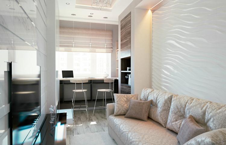 Проект квартиры 45 кв.м. в ЖК «Путилково»