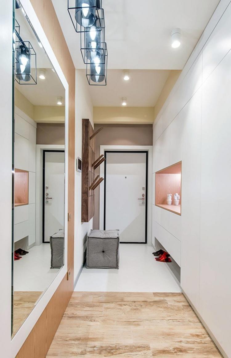 Прямоугольная прихожая – дизайн интерьера фото