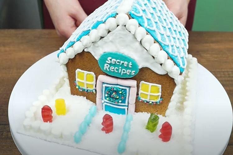 Пряничный домик с глазурью из сухого белка своими руками - рецепт пошагово с фото