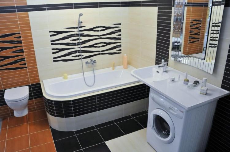 Раковина над стиральной машиной - фото