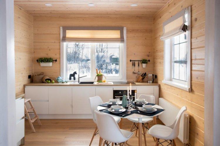 Римские шторы в скандинавском стиле