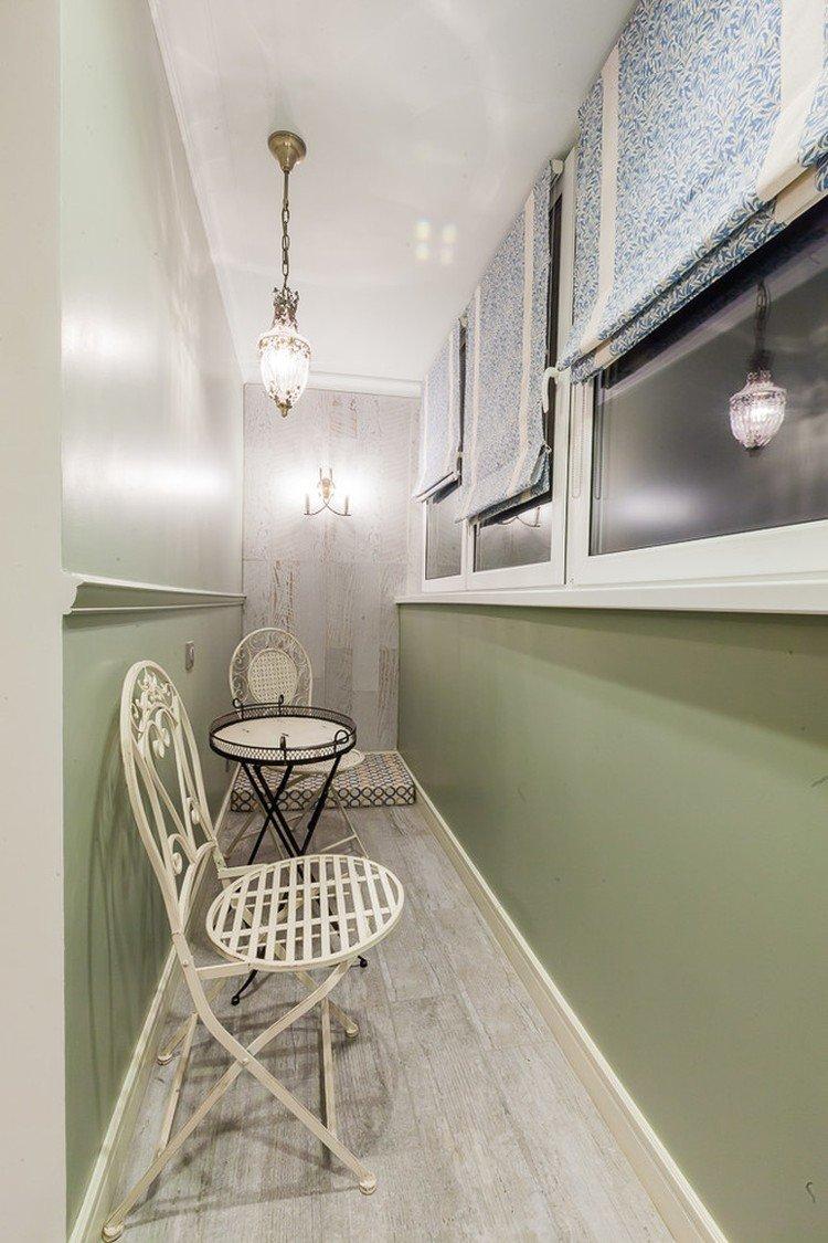 Римские шторы на балконе или лоджии - дизайн интерьера фото