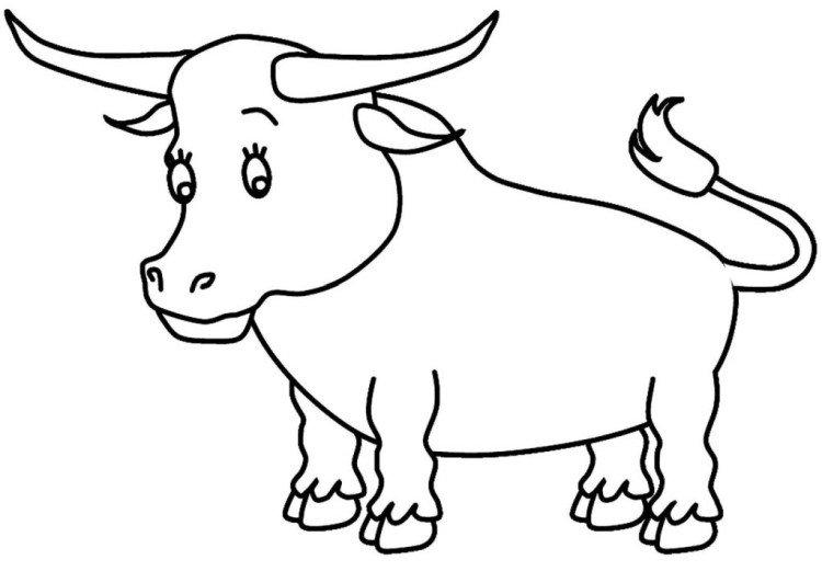Рисунки Быка на Новый год 2021
