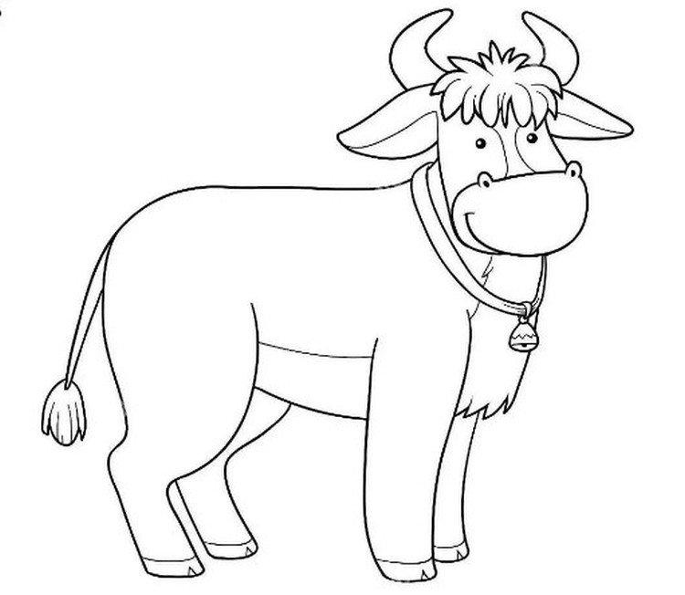 Рисунки Быка на Новый год 2021