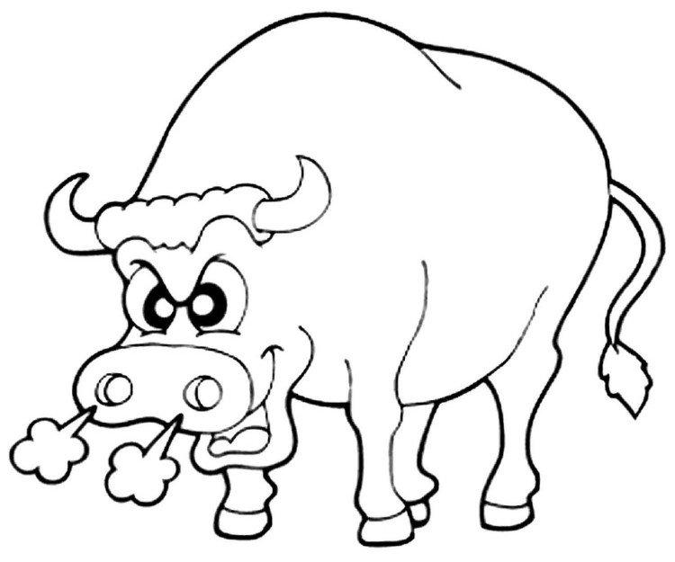 Рисунки Быка на Новый год 2021