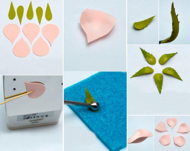 Бутон розы из фоамирана своими руками